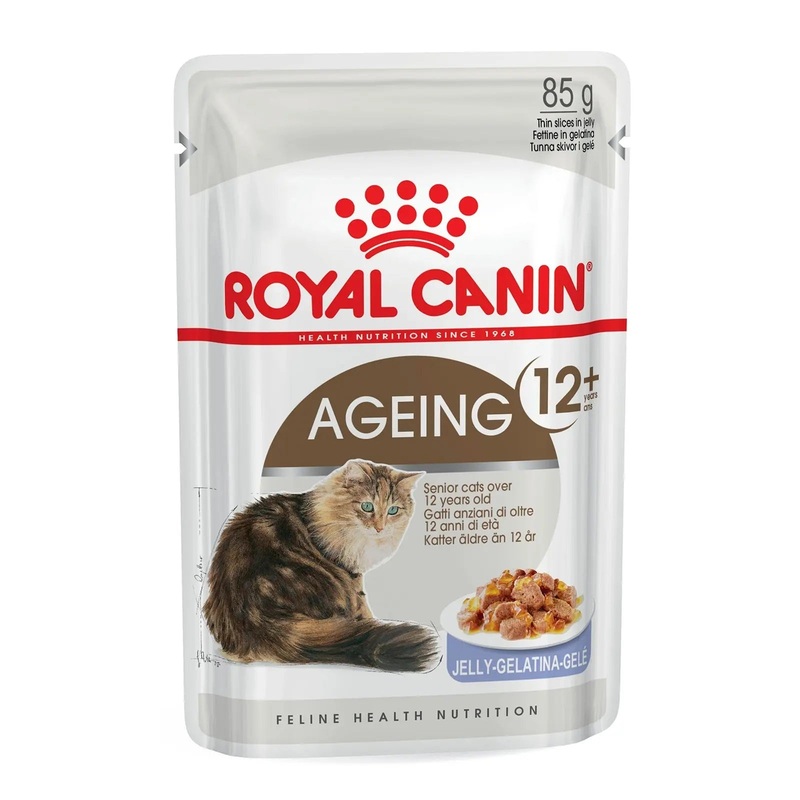 Royal Canin Cat Food Pouch Ageing 12+ Jelly 85g x 12