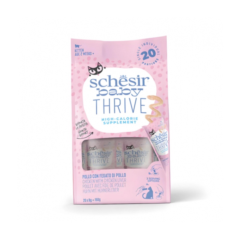 Schesir Baby Thrive Mousse Kitten – Chicken 160g (20x8g)