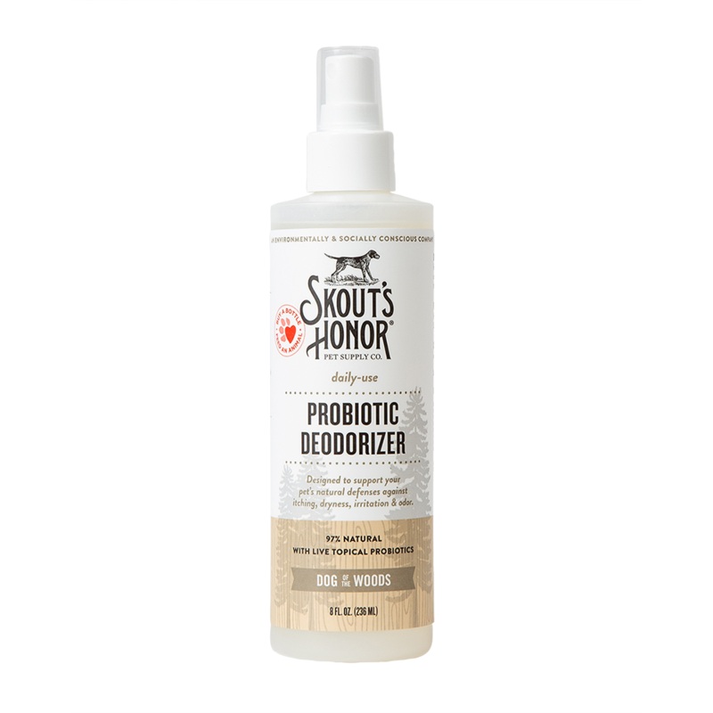 Skouts Honor Probiotic Deodorizer for Dogs & Cats – Dog of the Woods 8oz