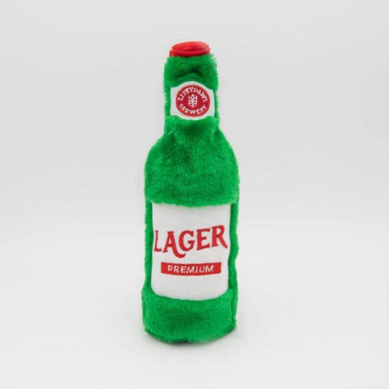 ZippyPaws Happy Hour Crusherz Lager Water Bottle Dog Toy