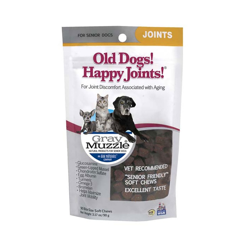 Ark Naturals Gray Muzzle Old Dog Happy Joints Cat & Dog Chewy Treats 90 Count
