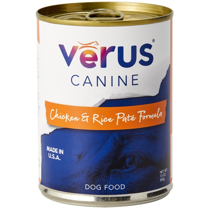 Verus Canine Chicken & Rice Pate Formula Cans 13 oz – 12 cans