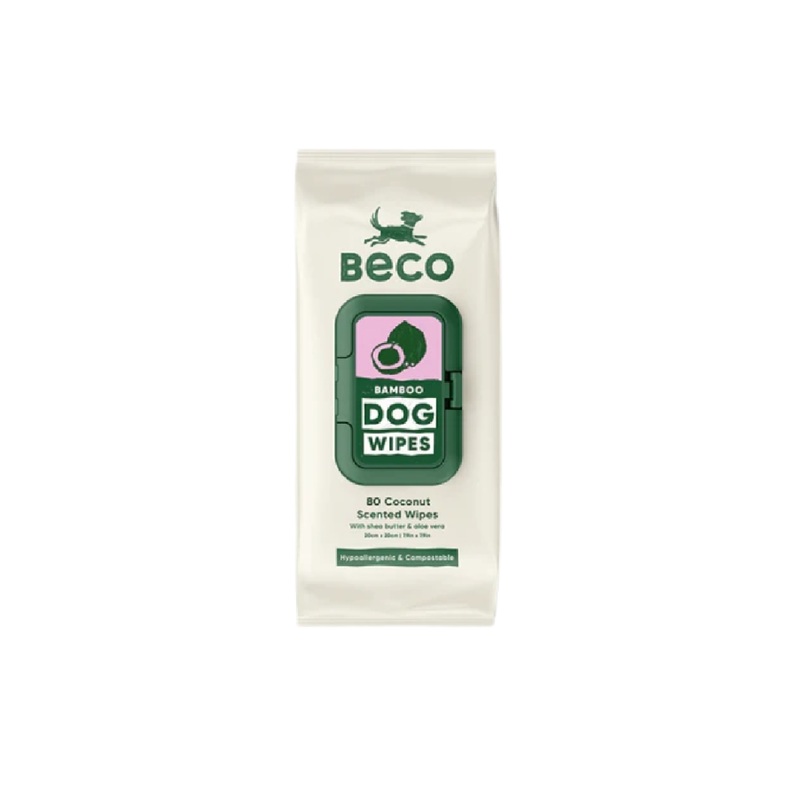 Beco Bamboo Dog Wipes – Coconut
