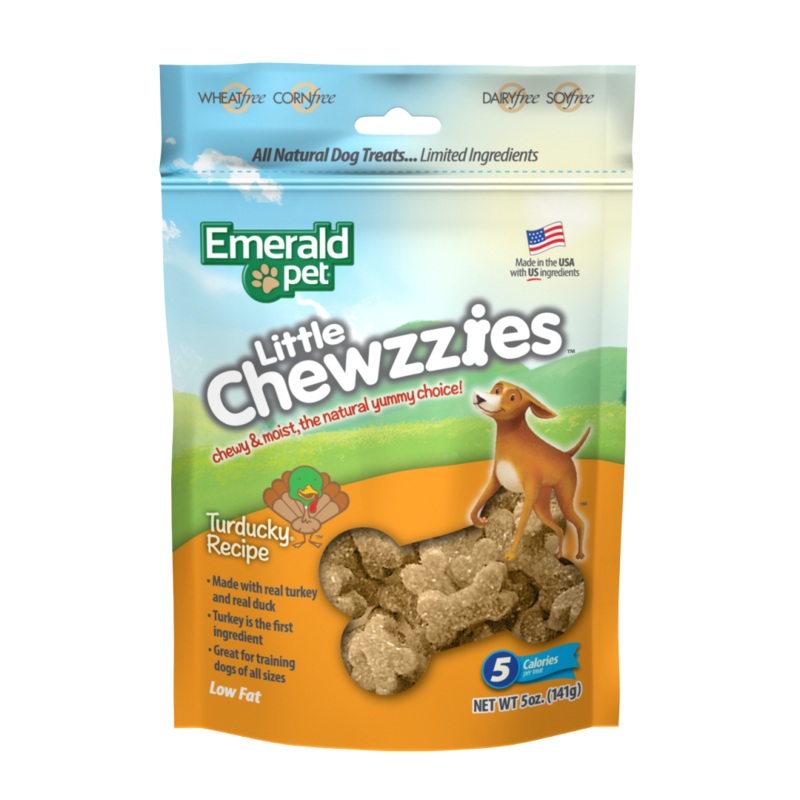 Emerald Pet Little Chewzzies Turducky Recipe Dog Treats