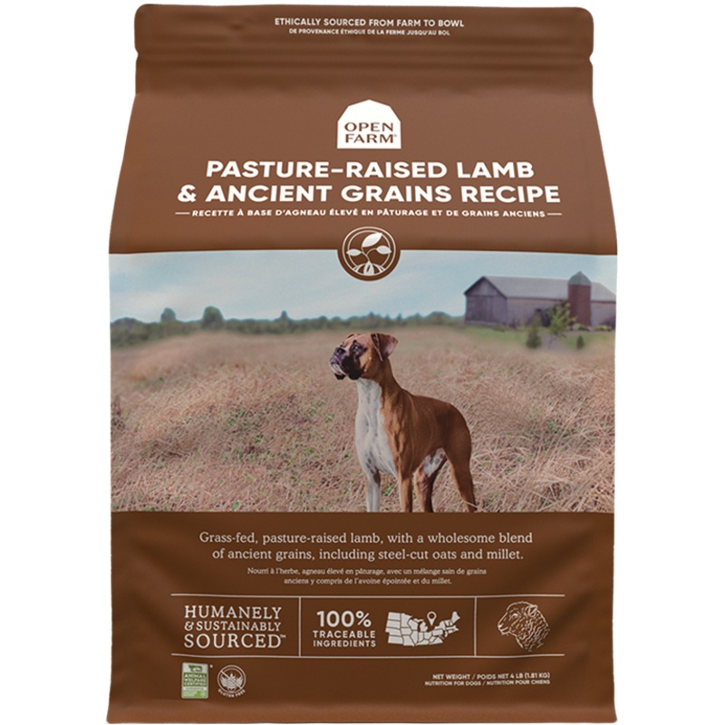 Open Farm Pasture-Raised Lamb & Ancient Grains Dry Dog Food 22-lbs