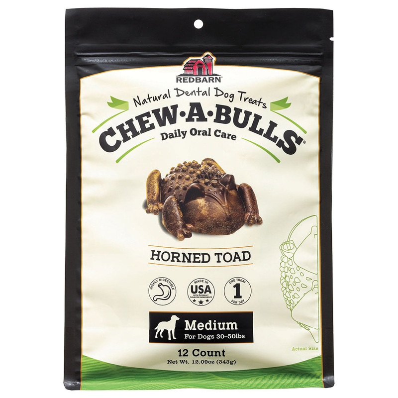 REDBARN Chew-A-Bulls Toad Medium 12pk