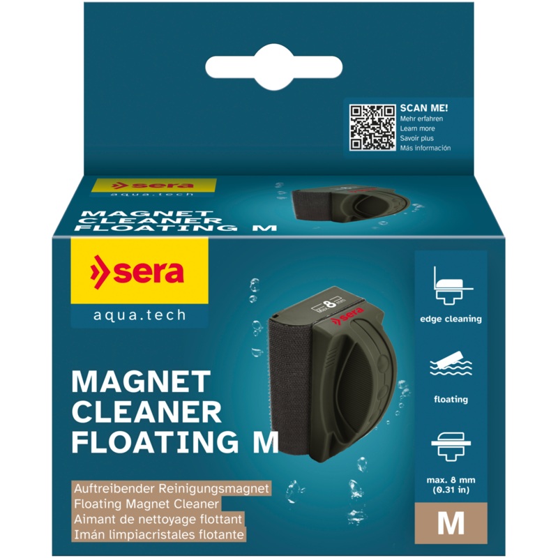 Sera Magnet Cleaner Floating M 8 mm Glass