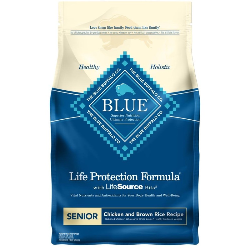 Blue Buffalo Life Protection Natural Chicken & Brown Rice Recipe Senior Dry Dog Food