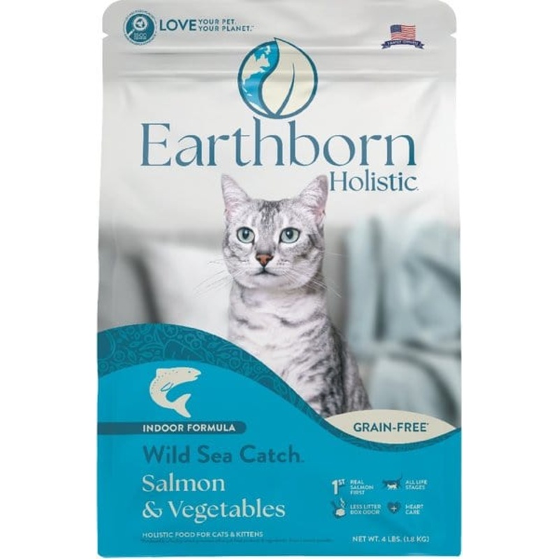 Earthborn Holistic Wild Sea Catch Grain Free Natural Cat Food 4 lb