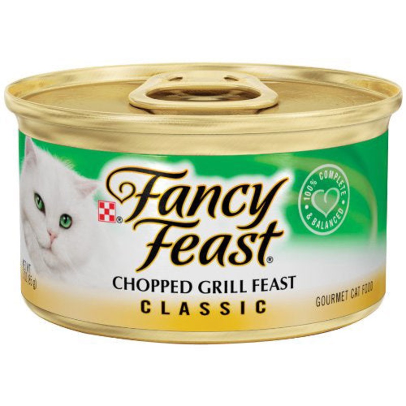 Fancy Feast Classic Chopped Grill Feast Wet Cat Food 3-oz, case of 24 cans