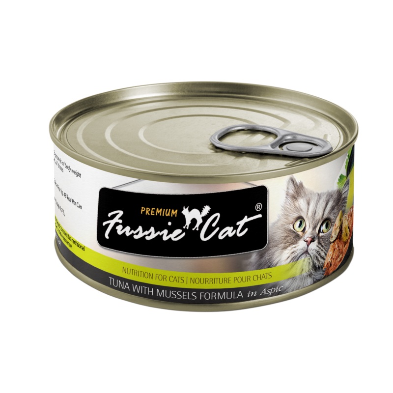Fussie Cat Tuna With Mussels Formula In Aspic 5.5 oz, case of 24