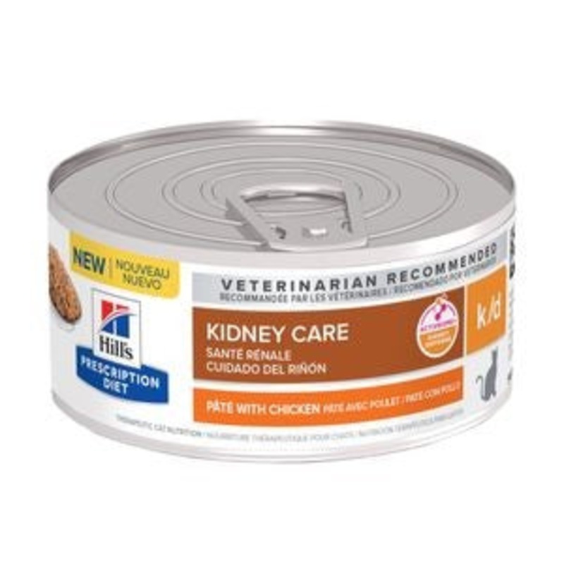 Hill’s Prescription Diet k/d Kidney Care with Chicken Canned Cat Food, Renal food, 5.5 oz