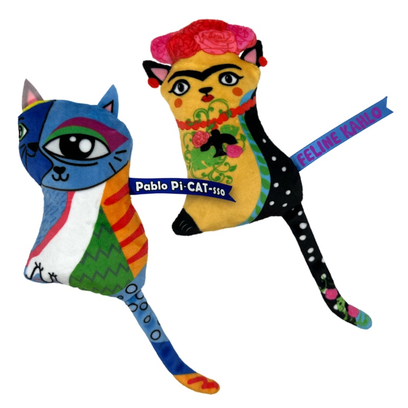 KONG Artz Kahlo / Dali Catnip Cat Toy 2 Pack