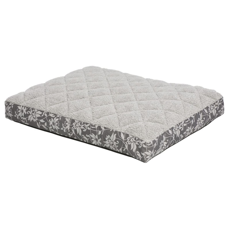 Midwest QuietTime Couture Pewter Floral Empress Mattress 27″ x 36″