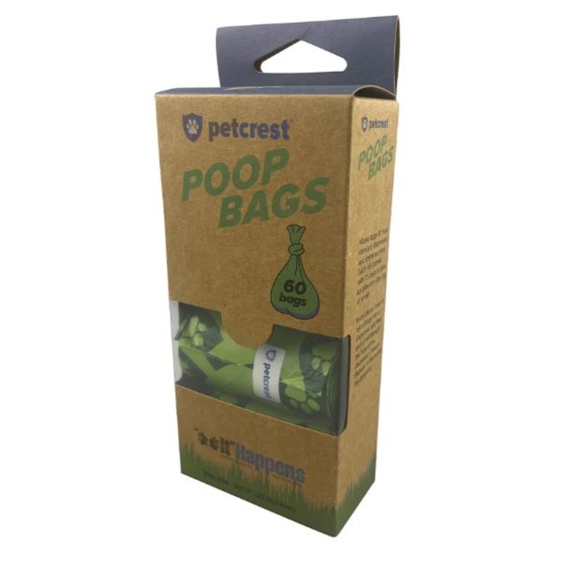 Petcrest Poop Bag Eco Refill 60 Count