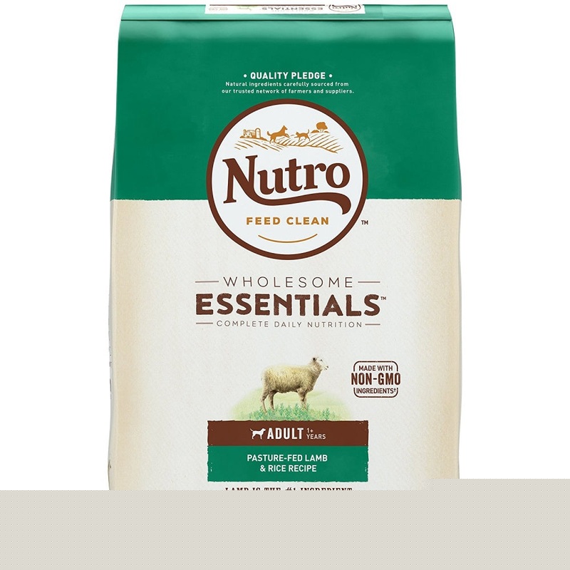 Wholesome Essentials Adult Pasture-Fed Lamb & Rice Dry Dog Food 5 Pounds
