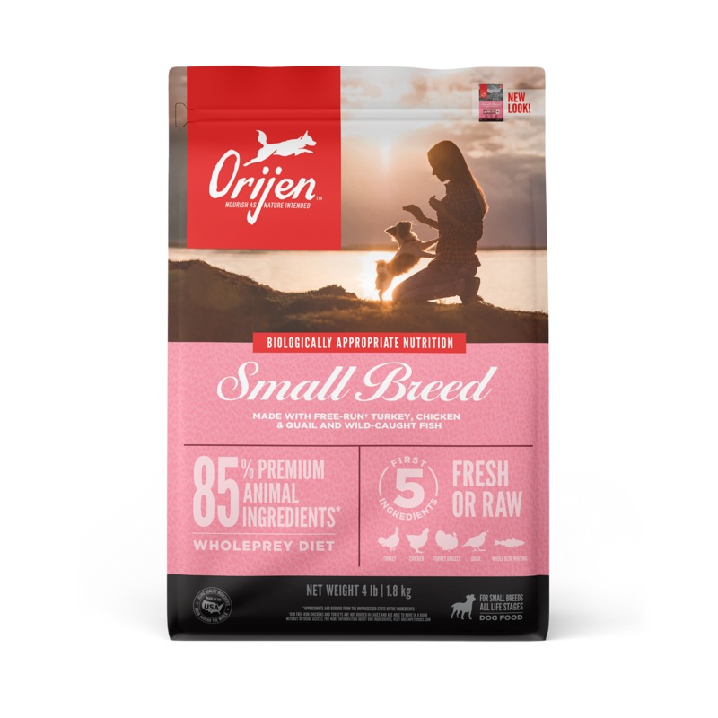 ORIJEN Small Bites Small Breed Dry Dog Food 4 lb