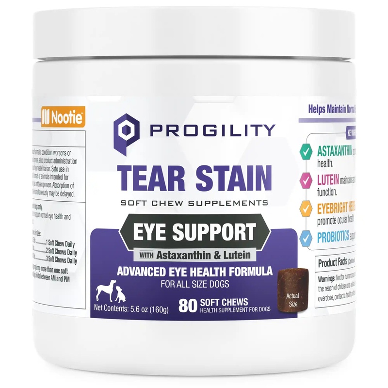 Progility Tear Stain & Eye Support for dogs (80ct)