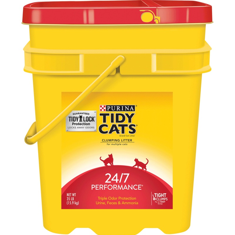Purina Tidy Cats Clumping Cat Litter  24/7 Performance Multi Cat Litter  35 lb. Pail