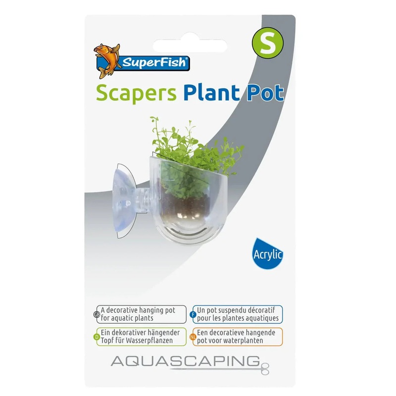 Superfish Scapers Plant Pot Small