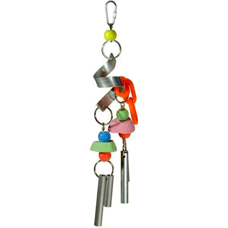 Chime Time Cyclone Hanging Bird Toy Habitat Addition 11.5-in