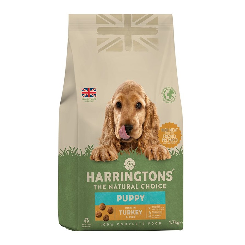 Harringtons Complete Turkey & Rice Dry Puppy Food – 1.7kg