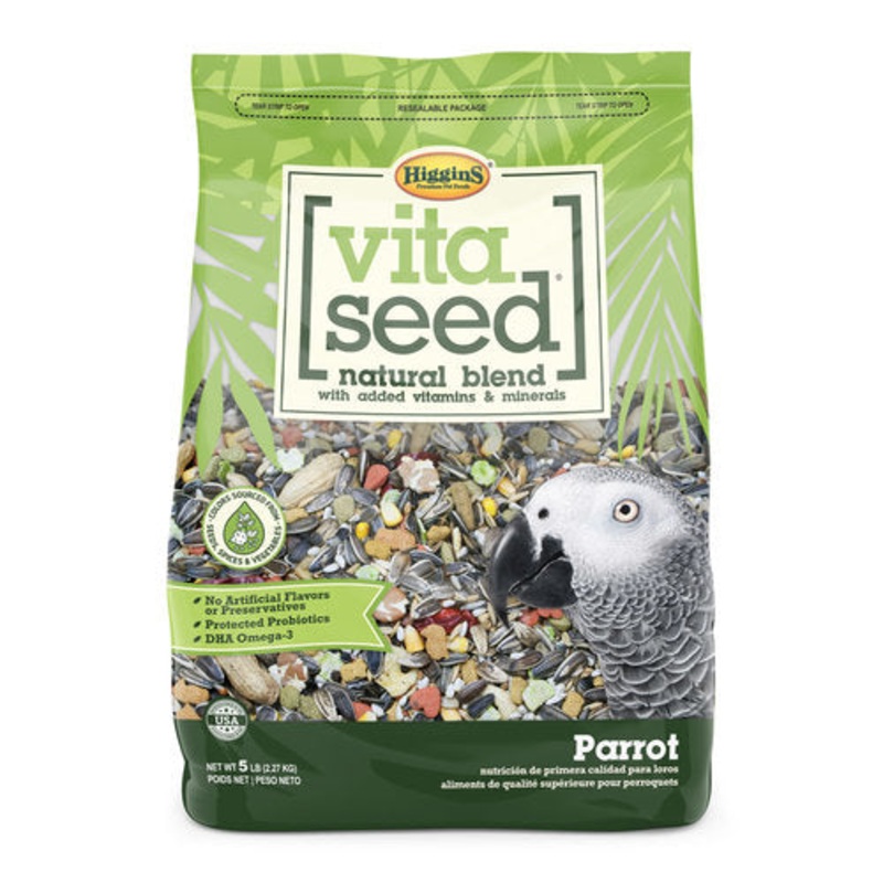 Higgins Vita Seed Parrot Bird Food 5-lb
