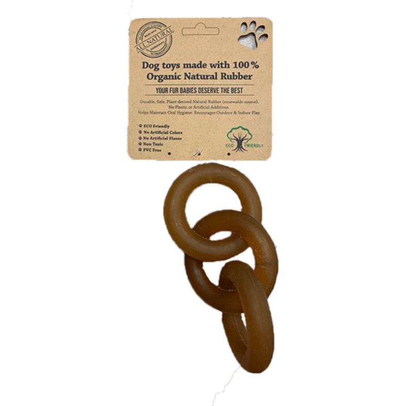 IndiPets Organic Ring ‘O’ Ring Dog Toy