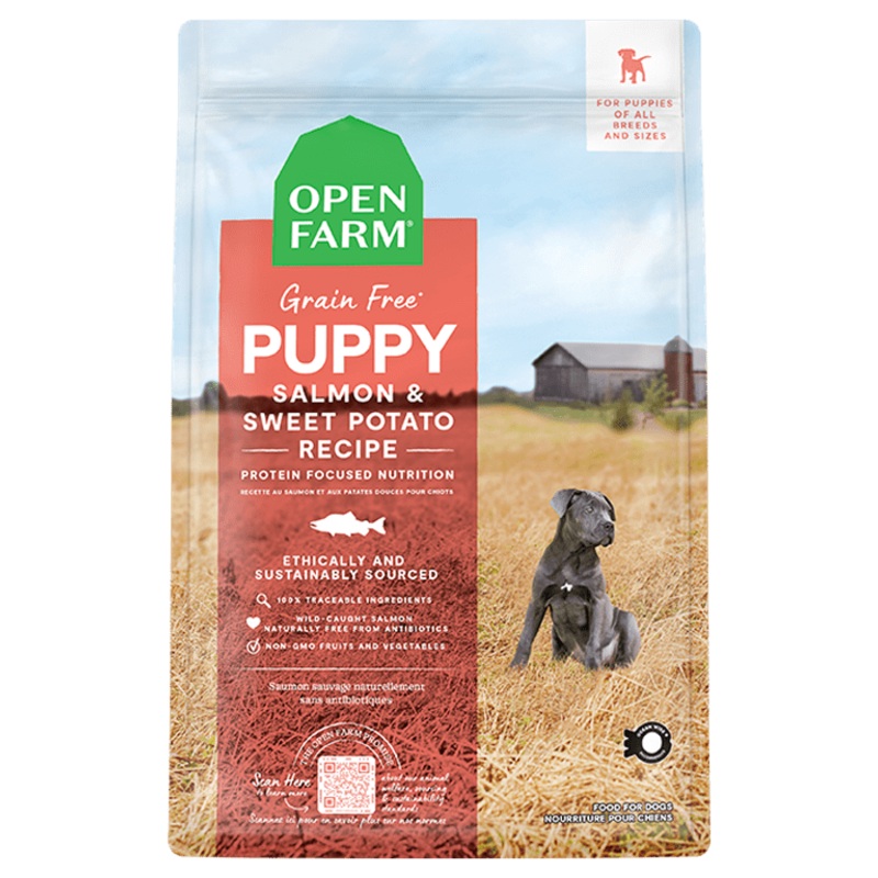 Open Farm Grain-Free Puppy Salmon & Sweet Potato Recipe Dry Dog Food 4 lb