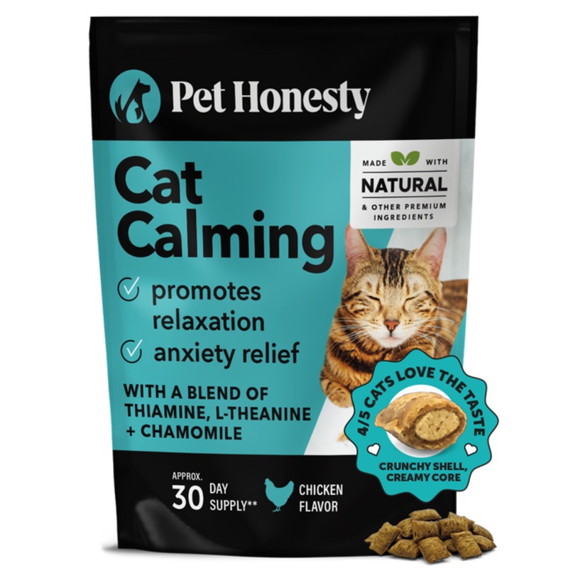 Pet Honesty Dual Texture Calming Supplement for Cats 3.7 oz