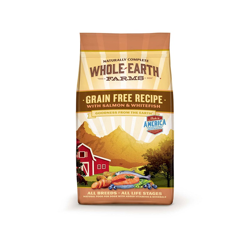 Whole Earth Farms Goodness from the Earth Grain Free Salmon & Whitefish Recipe Dog Food 12 Lbs