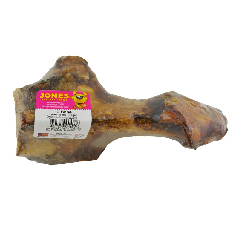 Jones Natural Chews L Bone Beef Dog Bone Beef