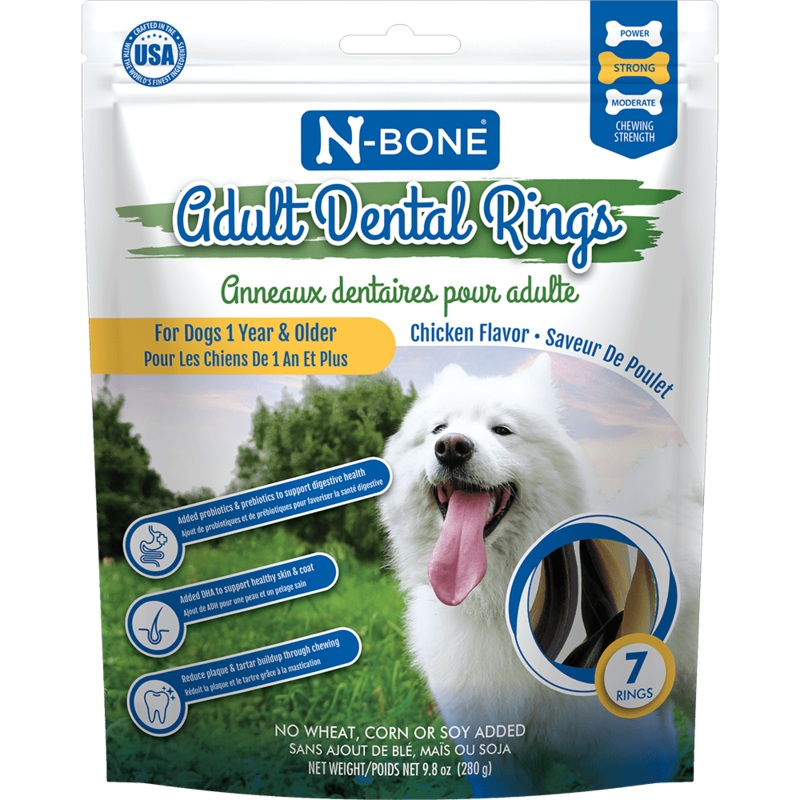N-Bone Adult Dental Rings Chicken Flavor