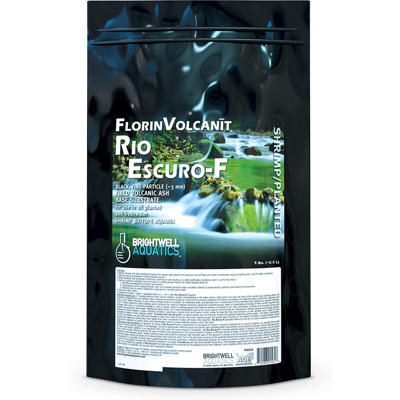 Brightwell Aquatics FlorinVolcanit Rio Escuro F Fine Black 5 lb