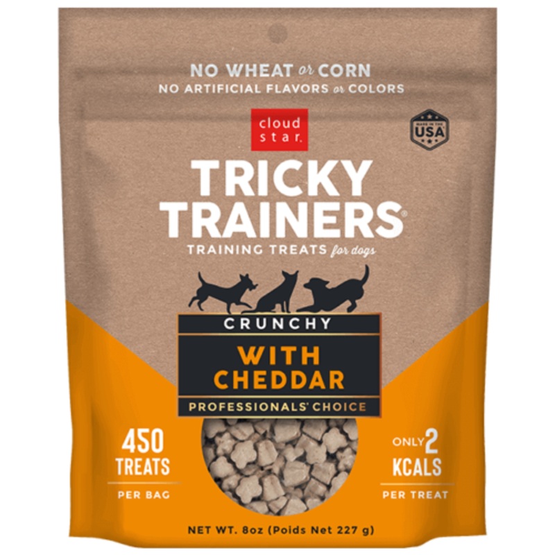 Cloud Star Tricky Trainers Crunchy With Cheddar 227g Dog Treats