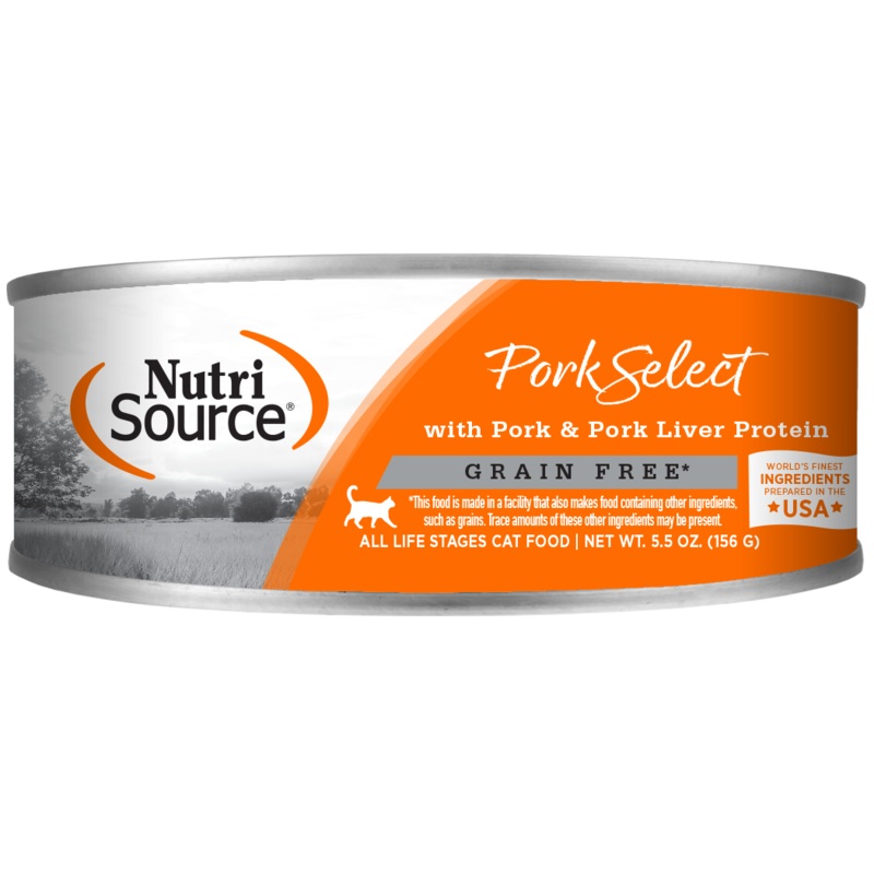 NutriSource Pork Select Healthy Grain Free Wet Cat Food