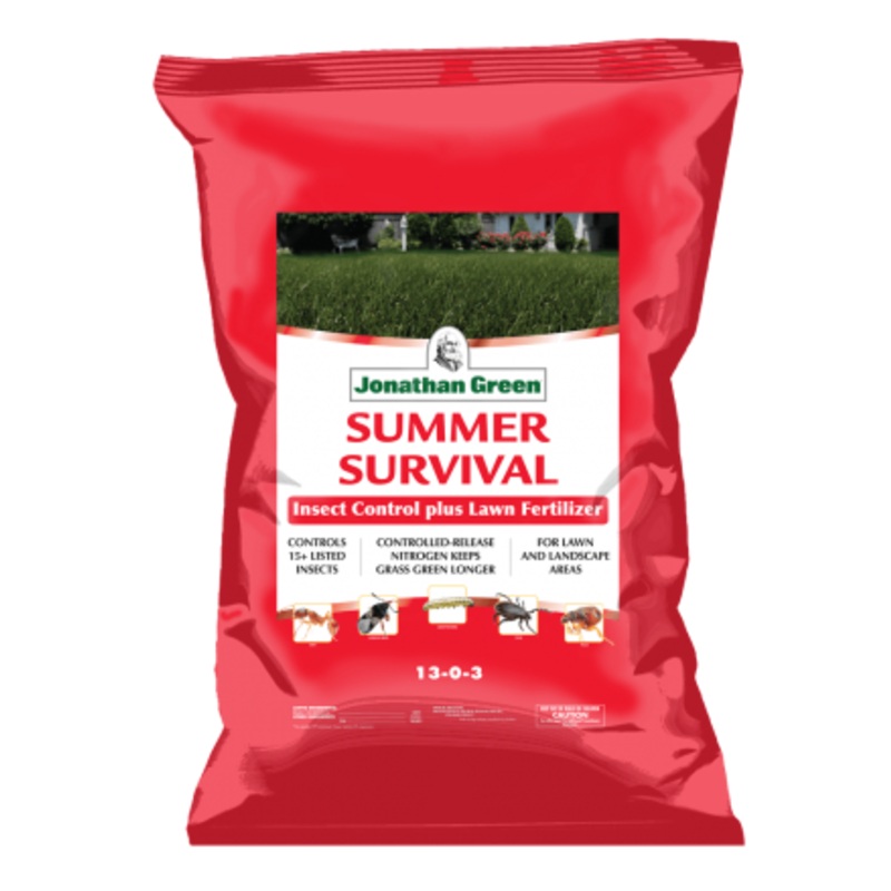 Summer Survival Insect Control with Lawn Fertilizer 45 Lb – 15000 SQ FT