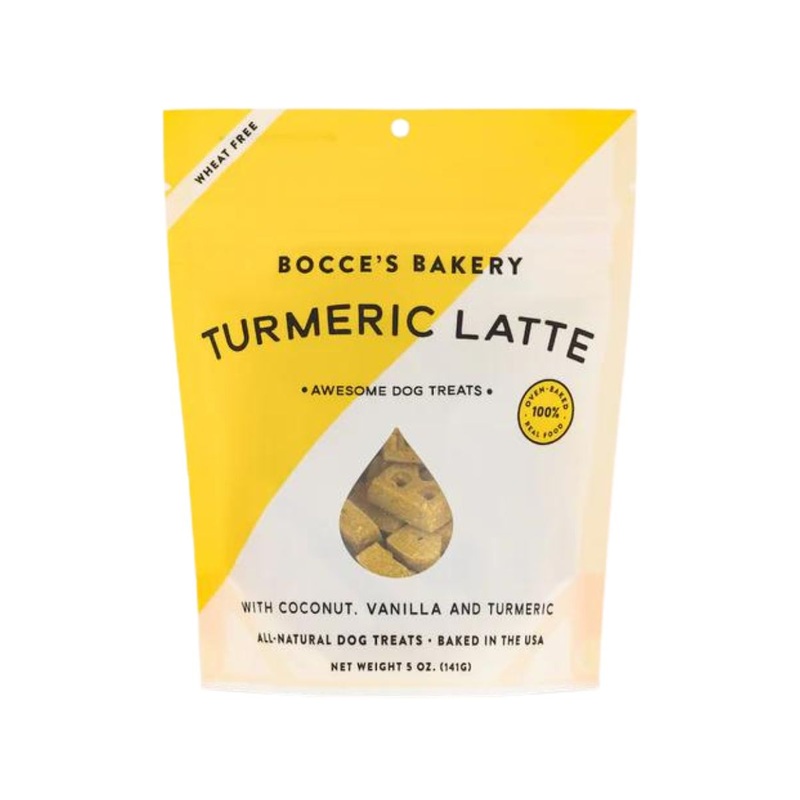Bocce’s Bakery Turmeric Latte Biscuits For Dogs 5oz