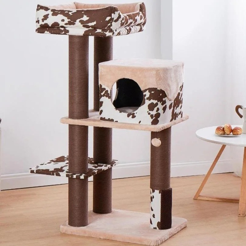 Cowboy Rustic Western Style 4-level Cat Tree
