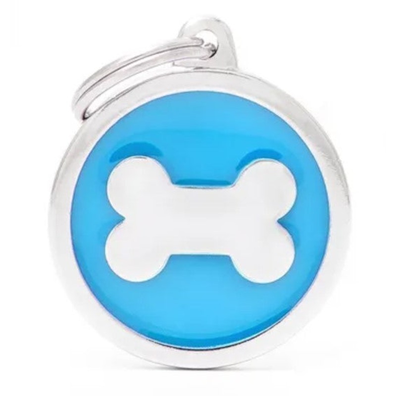 MY FAMILY TAG CLASSIC BONE LIGHT BLUE LARGE