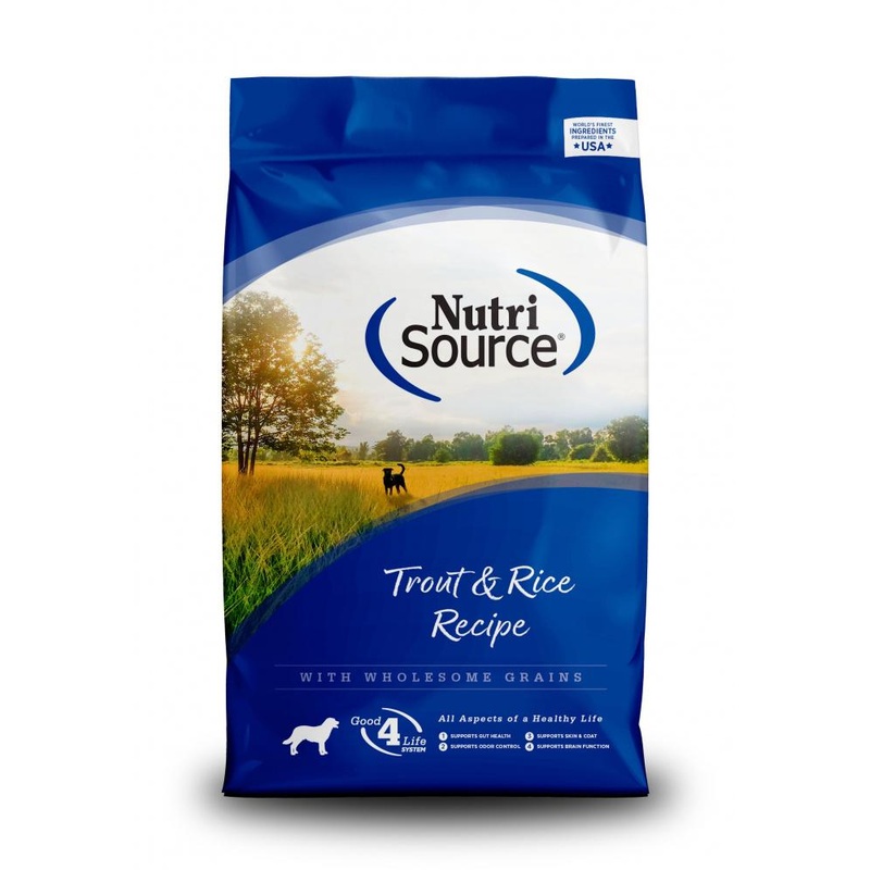 NutriSource Trout & Rice Recipe Healthy Dry Dog Food