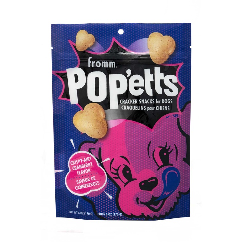 Fromm Pop’etts Crispy Airy Cranberry Flavor Cracker Snacks Dog Treats