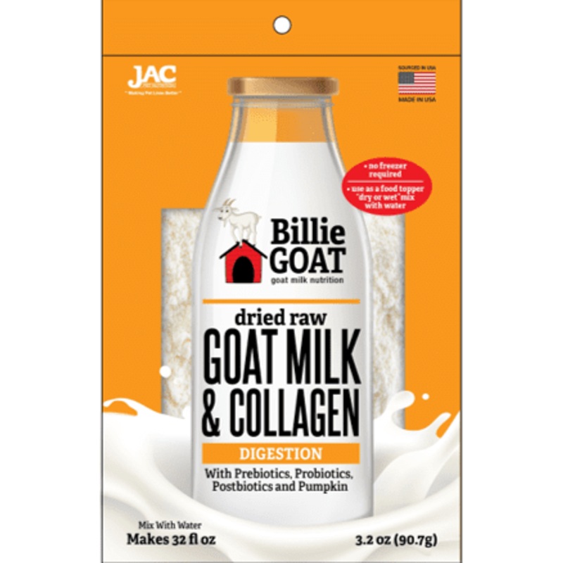 Jac Dried Goat Milk & Collagen Topper Digestion 3.2oz