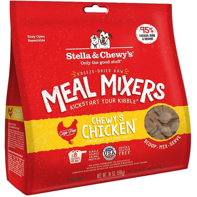Stella & Chewy’s Chewy’s Chicken Grain-Free Freeze-Dried Raw Meal Mixers Dog Food 3.5Oz
