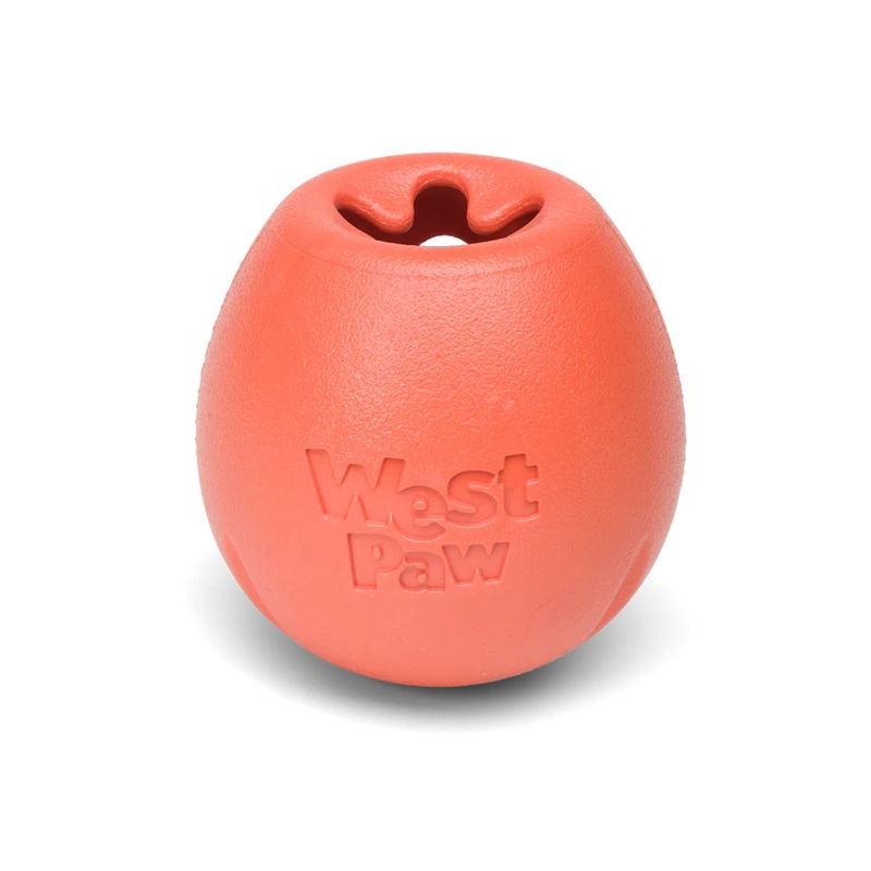 West Paw Zogoflex Rumbl Dog Toy Large Melon