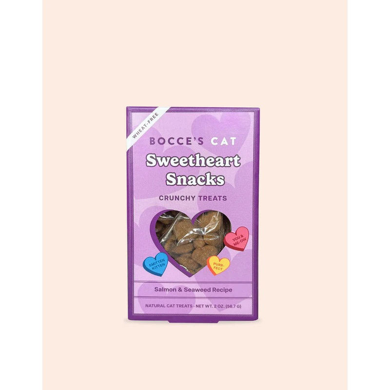 Bocce’s Bakery Sweetheart Snacks Crunchy Cat Treats 2 oz