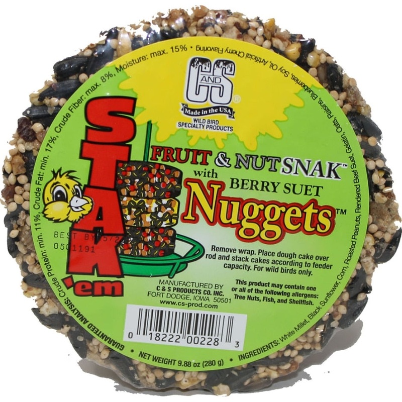 C&S Stak’Em Fruit & Nut Snak with Berry Suet Nuggets