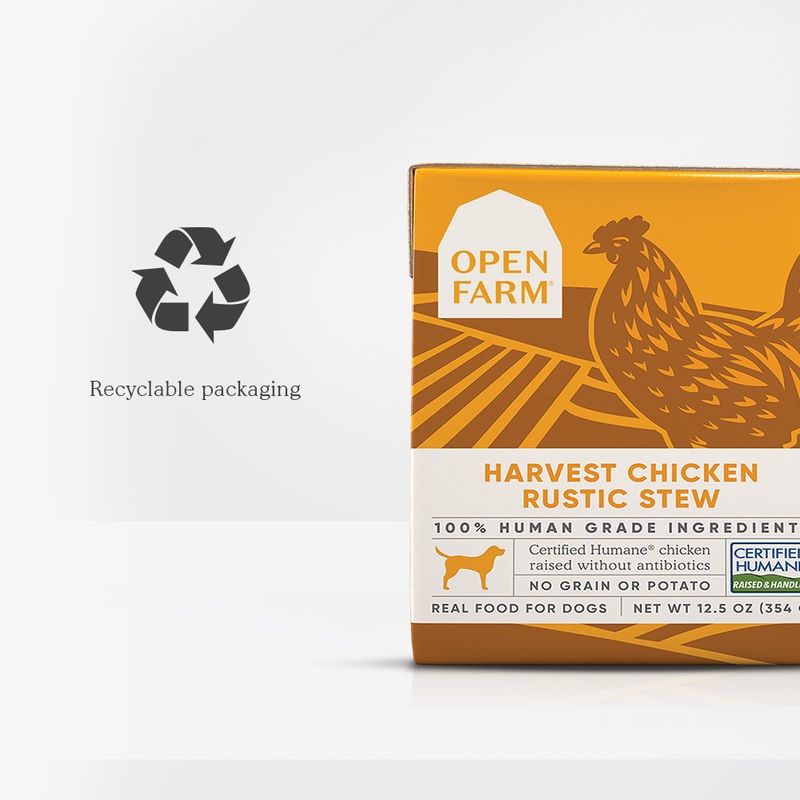 Open Farm Harvest Chicken Rustic Stew Wet Dog Food 12.5-oz, single