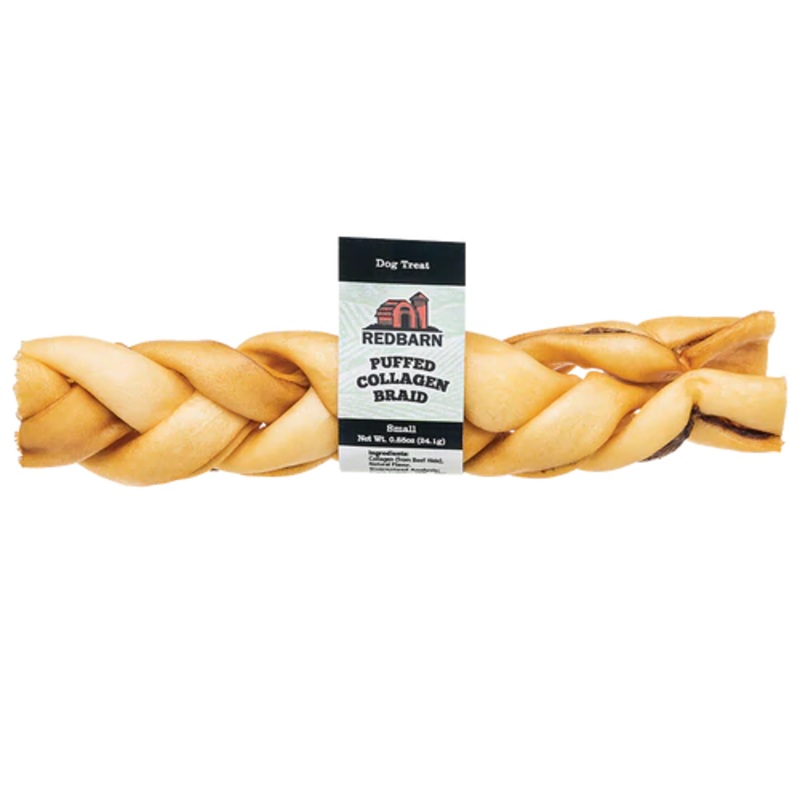 Redbarn Pet Products Puffed Collagen Braid 12″ 20ct