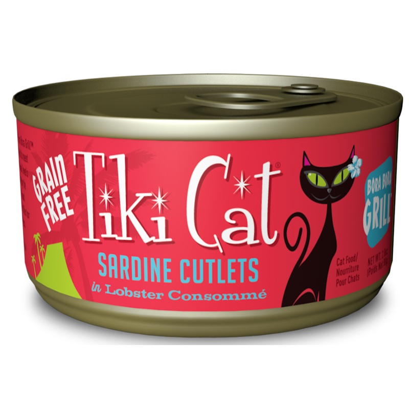 Tiki Cat Bora Bora Grill Grain Free Sardine Cutlets In Lobster Consomme Canned Cat Food